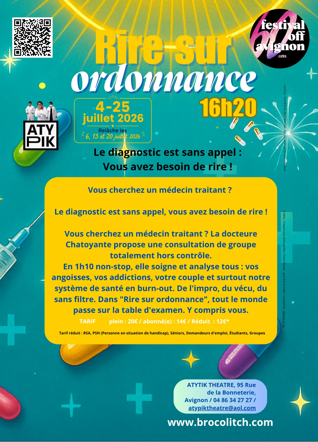Affiche du Festival Off d’Avignon 2026